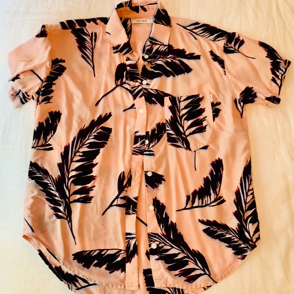 Obey collared vacation shirt